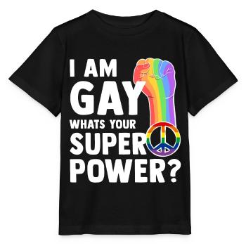 LGBT - Stanley/Stella MINI CREATOR Kids’ T-Shirt - black - Front - Mikhail (115cm)
