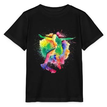 Skateboard Tshirt Skater Sk8 Sk8er Halfpipe Flip - Stanley/Stella Kinder T-Shirt MINI CREATOR  - Schwarz - Vorne - Mikhail (115cm)