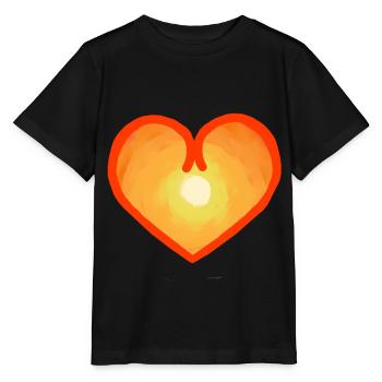 Coeur chaleureux Soleil soleil soleil soleil - T-shirt bio MINI CREATOR Stanley/Stella Enfant - noir - Devant - Mikhail (115cm)