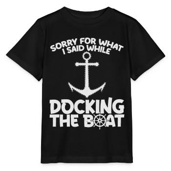 Ship Skipper Captain - Stanley/Stella MINI CREATOR Kids’ T-Shirt - black - Front - Mikhail (115cm)