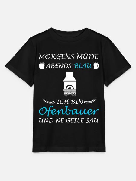 Ofenbauer Ofenbau Ofensetzer Kaminbauer - Stanley/Stella Kinder T-Shirt MINI CREATOR - Schwarz