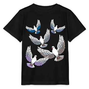 Friedenstauben Tauben Taube Züchter Zucht Vögel - Stanley/Stella Kinder T-Shirt MINI CREATOR  - Schwarz - Vorne - Mikhail (115cm)