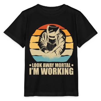 welding welding - Stanley/Stella MINI CREATOR Kids’ T-Shirt - black - Front - Mikhail (115cm)