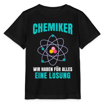 Chemie - Stanley/Stella Kinder T-Shirt MINI CREATOR  - Schwarz - Vorne - Mikhail (115cm)