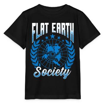 flat earth global lockdown the conspiracy - T-shirt bio MINI CREATOR Stanley/Stella Enfant - noir - Devant - Mikhail (115cm)