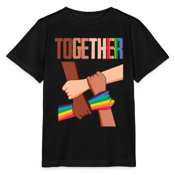 Equality Social Justice Human - Stanley/Stella MINI CREATOR Kids’ T-Shirt - black - Front - Mikhail (115cm)