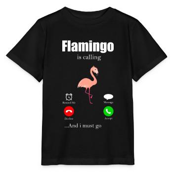 Flamingo - T-shirt bio MINI CREATOR Stanley/Stella Enfant - noir - Devant - Mikhail (115cm)