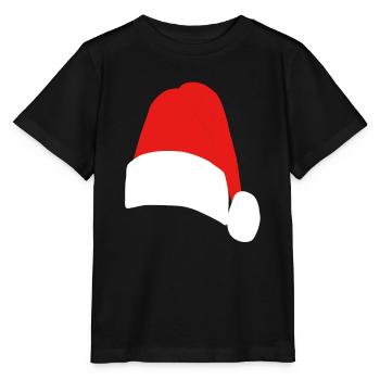 Noël Nicolas casquette - T-shirt bio MINI CREATOR Stanley/Stella Enfant - noir - Devant - Mikhail (115cm)