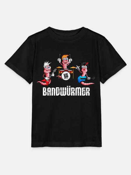 Lustige Bandwürmer Musiker Musikliebhaber Musik - Stanley/Stella Kinder T-Shirt MINI CREATOR  - Schwarz