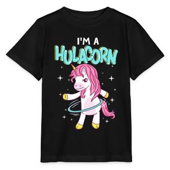 I ́m a Hulacorn Gymnastics Hula - Stanley/Stella MINI CREATOR Kids’ T-Shirt - black - Front - Mikhail (115cm)