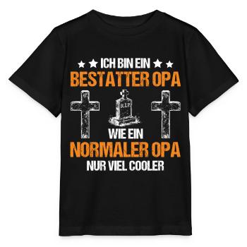 Leichenbestatter Friedhofsgärtner Bestatter - Stanley/Stella Kinder T-Shirt MINI CREATOR  - Schwarz - Vorne - Mikhail (115cm)