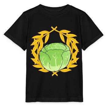 Chou blanc Choux chou-chou à feuilles Légumes légumes Végétal - T-shirt bio MINI CREATOR Stanley/Stella Enfant - noir - Devant - Mikhail (115cm)
