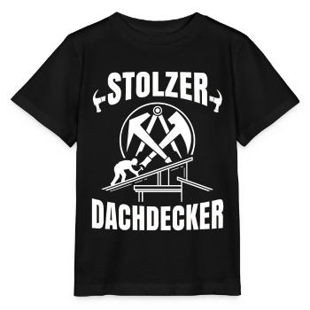 Dachdecker - Stanley/Stella Kinder T-Shirt MINI CREATOR  - Schwarz - Vorne - Mikhail (115cm)