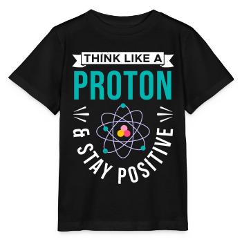 Chimie Tshirt neutron atome molécule professeur Alchimie - T-shirt bio MINI CREATOR Stanley/Stella Enfant - noir - Devant - Mikhail (115cm)