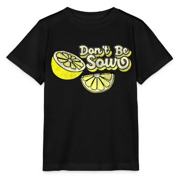 Citron Soyez pas amers citrons - T-shirt bio MINI CREATOR Stanley/Stella Enfant - noir - Devant - Mikhail (115cm)