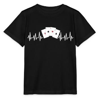 Poker - Stanley/Stella Kinder T-Shirt MINI CREATOR  - Schwarz - Vorne - Mikhail (115cm)