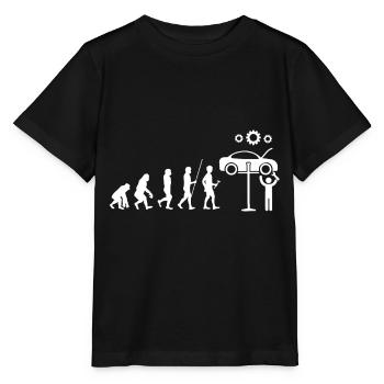 Mechaniker - Stanley/Stella Kinder T-Shirt MINI CREATOR  - Schwarz - Vorne - Mikhail (115cm)
