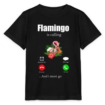Flamingo - T-shirt bio MINI CREATOR Stanley/Stella Enfant - noir - Devant - Mikhail (115cm)