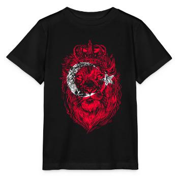 Turquie Lion Turc Turc Turc Turc Tête de Lion - T-shirt bio MINI CREATOR Stanley/Stella Enfant - noir - Devant - Mikhail (115cm)