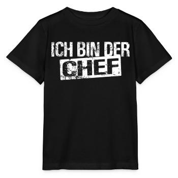 Ich bin der Chef - Selbstständiger Heimwerker - Stanley/Stella Kinder T-Shirt MINI CREATOR  - Schwarz - Vorne - Mikhail (115cm)