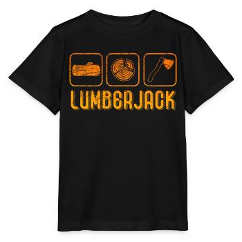 Lumberjack Bois et Bois - T-shirt bio MINI CREATOR Stanley/Stella Enfant - noir - Devant - Mikhail (115cm)