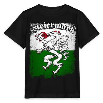 Steiermark - Stanley/Stella Kinder T-Shirt MINI CREATOR  - Schwarz - Vorne - Mikhail (115cm)