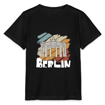 Berlin - T-shirt bio MINI CREATOR Stanley/Stella Enfant - noir - Devant - Mikhail (115cm)