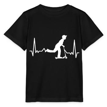 Scooter Herzschlag Roller Stunts - Stanley/Stella Kinder T-Shirt MINI CREATOR  - Schwarz - Vorne - Mikhail (115cm)