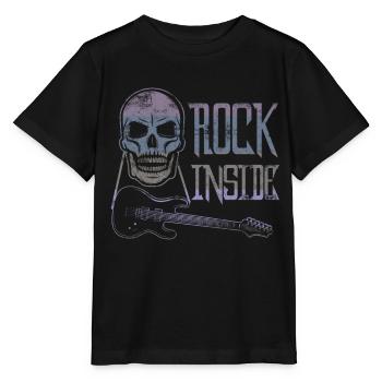Rock & Roll Guitar Rock and Roll - Stanley/Stella MINI CREATOR Kids’ T-Shirt - black - Front - Mikhail (115cm)