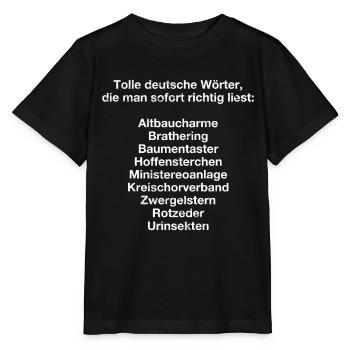 Deutsch Deutschlehrer Sprache Geburtstag Geschenk - Stanley/Stella Kinder T-Shirt MINI CREATOR  - Schwarz - Vorne - Mikhail (115cm)