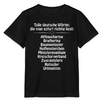 Deutsch Deutschlehrer Sprache Geburtstag Geschenk - Stanley/Stella Kinder T-Shirt MINI CREATOR  - Schwarz - Vorne - Mikhail (115cm)