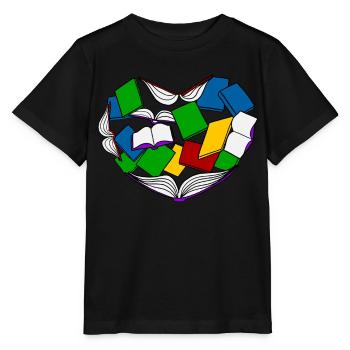 Lire - Livre - Livres - T-shirt bio MINI CREATOR Stanley/Stella Enfant - noir - Devant - Mikhail (115cm)