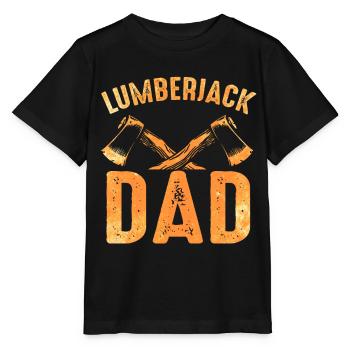 Lumberjack woodworker woodcutter father - Stanley/Stella MINI CREATOR Kids’ T-Shirt - black - Front - Mikhail (115cm)