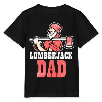 Lumberjack woodworker woodcutter father - Stanley/Stella MINI CREATOR Kids’ T-Shirt - black - Front - Mikhail (115cm)