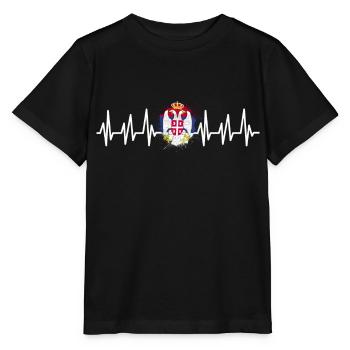 Serbien - Stanley/Stella Kinder T-Shirt MINI CREATOR  - Schwarz - Vorne - Mikhail (115cm)