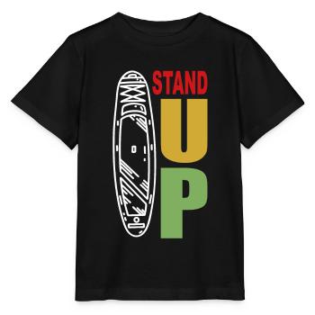 Stand Up Paddle Board - SUP Board Paddle Board - Stanley/Stella Kinder T-Shirt MINI CREATOR  - Schwarz - Vorne - Mikhail (115cm)