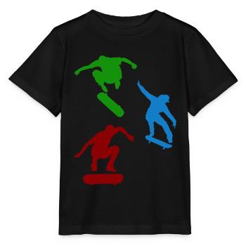 Skate skater - T-shirt bio MINI CREATOR Stanley/Stella Enfant - noir - Devant - Mikhail (115cm)