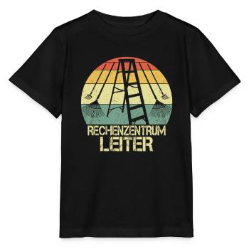 Rechenzentrum Retro Vintage Rechen & Besen Leiter - Stanley/Stella Kinder T-Shirt MINI CREATOR  - Schwarz - Vorne - Mikhail (115cm)