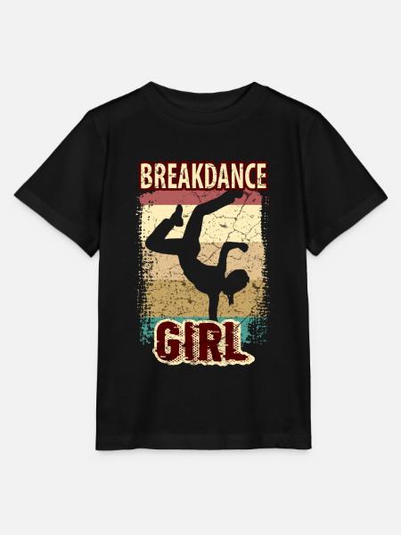 Breakdance Mädchen Tänzerin - Stanley/Stella Kinder T-Shirt MINI CREATOR - Schwarz