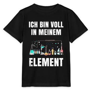 chemistry - Stanley/Stella MINI CREATOR Kids’ T-Shirt - black - Front - Mikhail (115cm)