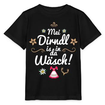 Damen Trachtenshirt Kinder Mei Dirndl Shirt Tracht - Stanley/Stella Kinder T-Shirt MINI CREATOR  - Schwarz - Vorne - Mikhail (115cm)