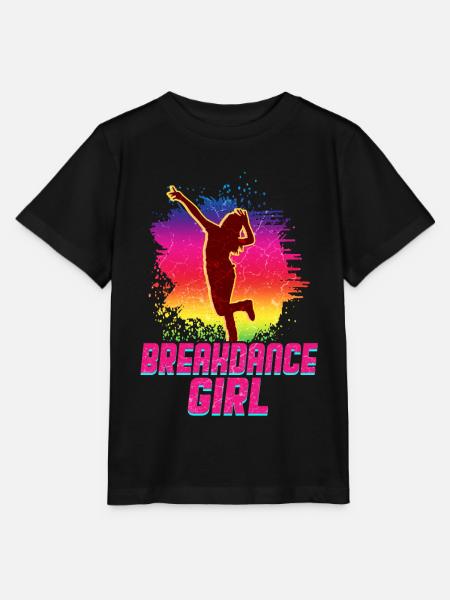 Breakdance Mädchen Tänzerin - Stanley/Stella Kinder T-Shirt MINI CREATOR - Schwarz