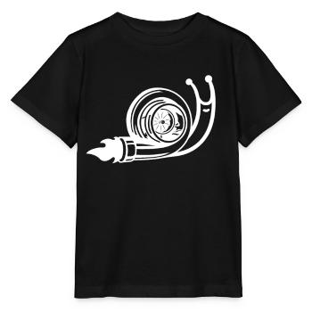 Turbo Snail Voiture Turbo Escargot - T-shirt bio MINI CREATOR Stanley/Stella Enfant - noir - Devant - Mikhail (115cm)