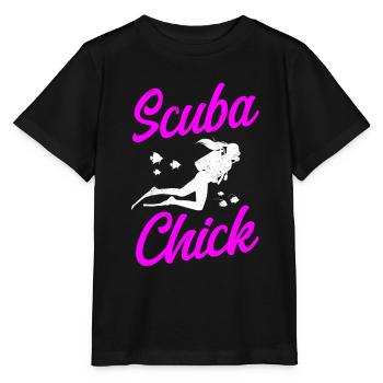 Diving Diver Girl Scuba Chick - T-shirt bio MINI CREATOR Stanley/Stella Enfant - noir - Devant - Mikhail (115cm)