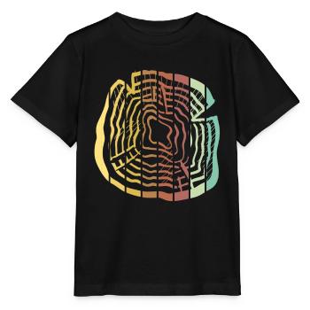 Arbre forêt nature bois en bois - T-shirt bio MINI CREATOR Stanley/Stella Enfant - noir - Devant - Mikhail (115cm)