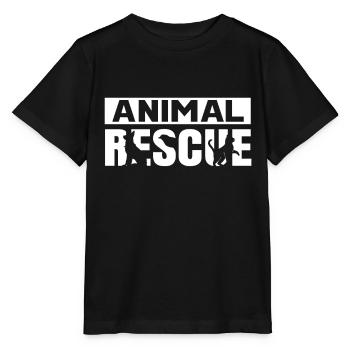 Animal rescue Animal welfare Animals Rescue Animal rescuers - Stanley/Stella MINI CREATOR Kids’ T-Shirt - black - Front - Mikhail (115cm)