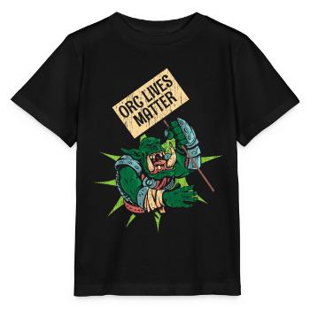 Orc Lives Matter - Stanley/Stella Kinder T-Shirt MINI CREATOR  - Schwarz - Vorne - Mikhail (115cm)