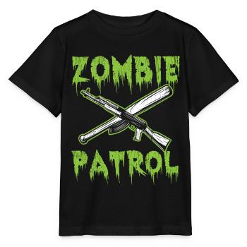 Zombie Patrolie - T-shirt bio MINI CREATOR Stanley/Stella Enfant - noir - Devant - Mikhail (115cm)