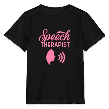 Speech Therapist Speech Therapist Speech Therapist Speech Therapy - Stanley/Stella MINI CREATOR Kids’ T-Shirt - black - Front - Mikhail (115cm)