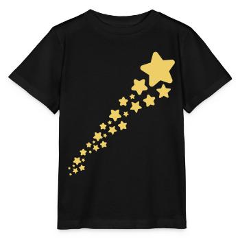 Étoile filante - T-shirt bio MINI CREATOR Stanley/Stella Enfant - noir - Devant - Mikhail (115cm)
